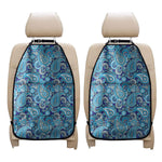 Blue Paisley Pattern Print Car Seat Organizers