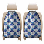 Blue Palm Tree Pattern Print Car Seat Organizers