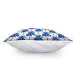 Blue Palm Tree Pattern Print Pillow Cover