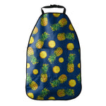 Blue Pineapple Pattern Print Car Seat Organizers