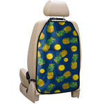 Blue Pineapple Pattern Print Car Seat Organizers