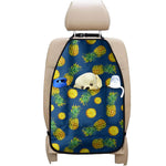 Blue Pineapple Pattern Print Car Seat Organizers