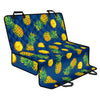 Blue Pineapple Pattern Print Pet Car Back Seat Cover