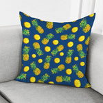 Blue Pineapple Pattern Print Pillow Cover