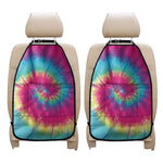 Blue Pink And Yellow Tie Dye Print Car Seat Organizers