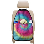 Blue Pink And Yellow Tie Dye Print Car Seat Organizers
