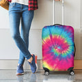 Blue Pink And Yellow Tie Dye Print Luggage Cover