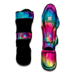 Blue Pink And Yellow Tie Dye Print Muay Thai Shin Guard