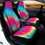 Blue Pink And Yellow Tie Dye Print Universal Fit Car Seat Covers
