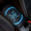 Blue Pisces Zodiac Sign Print Car Center Console Cover