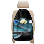 Blue Pit Viper Snake Print Car Seat Organizers