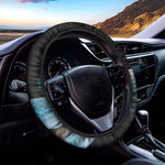 Blue Pit Viper Snake Print Car Steering Wheel Cover