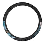 Blue Pit Viper Snake Print Car Steering Wheel Cover