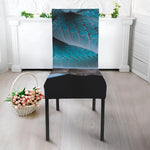 Blue Pit Viper Snake Print Dining Chair Slipcover