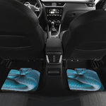 Blue Pit Viper Snake Print Front and Back Car Floor Mats