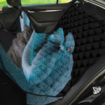 Blue Pit Viper Snake Print Pet Car Back Seat Cover