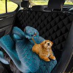 Blue Pit Viper Snake Print Pet Car Back Seat Cover