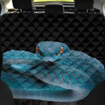 Blue Pit Viper Snake Print Pet Car Back Seat Cover