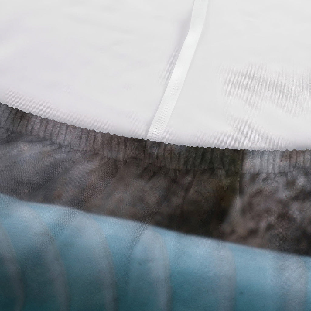 Blue Pit Viper Snake Print Sofa Cover