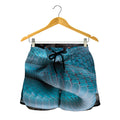 Blue Pit Viper Snake Print Women's Shorts