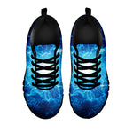 Blue Plasma Energy Print Black Sneakers