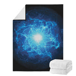 Blue Plasma Energy Print Blanket