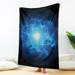 Blue Plasma Energy Print Blanket