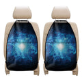 Blue Plasma Energy Print Car Seat Organizers