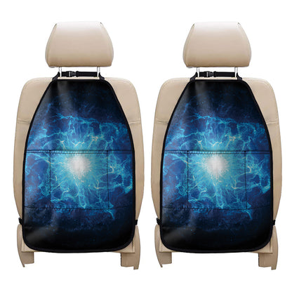 Blue Plasma Energy Print Car Seat Organizers