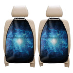 Blue Plasma Energy Print Car Seat Organizers