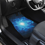 Blue Plasma Energy Print Front Car Floor Mats