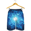 Blue Plasma Energy Print Men's Shorts