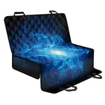 Blue Plasma Energy Print Pet Car Back Seat Cover