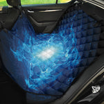 Blue Plasma Energy Print Pet Car Back Seat Cover