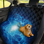 Blue Plasma Energy Print Pet Car Back Seat Cover