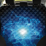 Blue Plasma Energy Print Pet Car Back Seat Cover