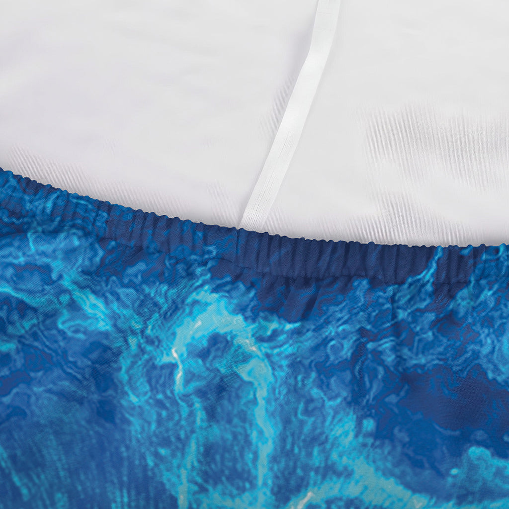 Blue Plasma Energy Print Sofa Cover