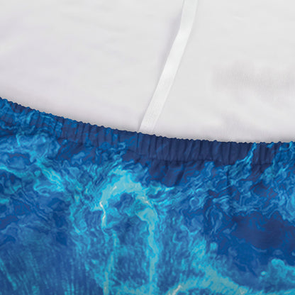 Blue Plasma Energy Print Sofa Cover
