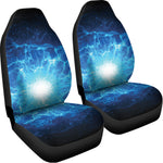 Blue Plasma Energy Print Universal Fit Car Seat Covers