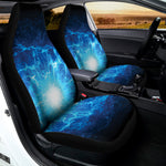 Blue Plasma Energy Print Universal Fit Car Seat Covers