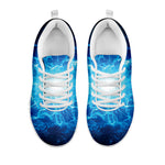 Blue Plasma Energy Print White Sneakers