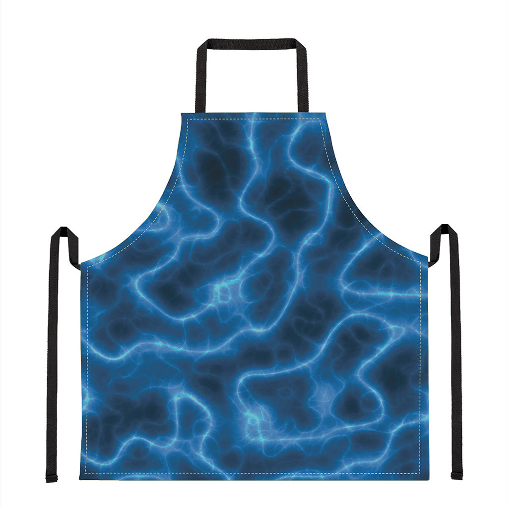 Blue Plasma Print Apron