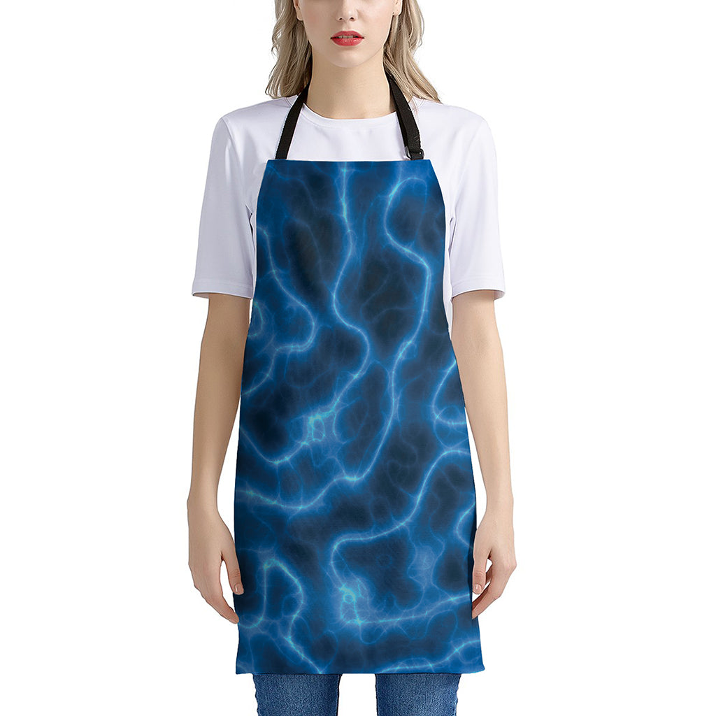 Blue Plasma Print Apron