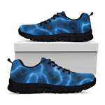 Blue Plasma Print Black Sneakers