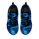 Blue Plasma Print Black Sneakers