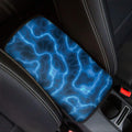 Blue Plasma Print Car Center Console Cover
