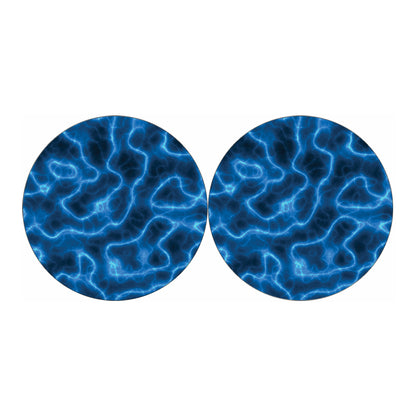 Blue Plasma Print Car Coasters