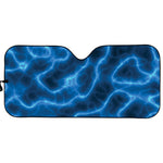 Blue Plasma Print Car Sun Shade