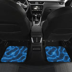 Blue Plasma Print Front and Back Car Floor Mats