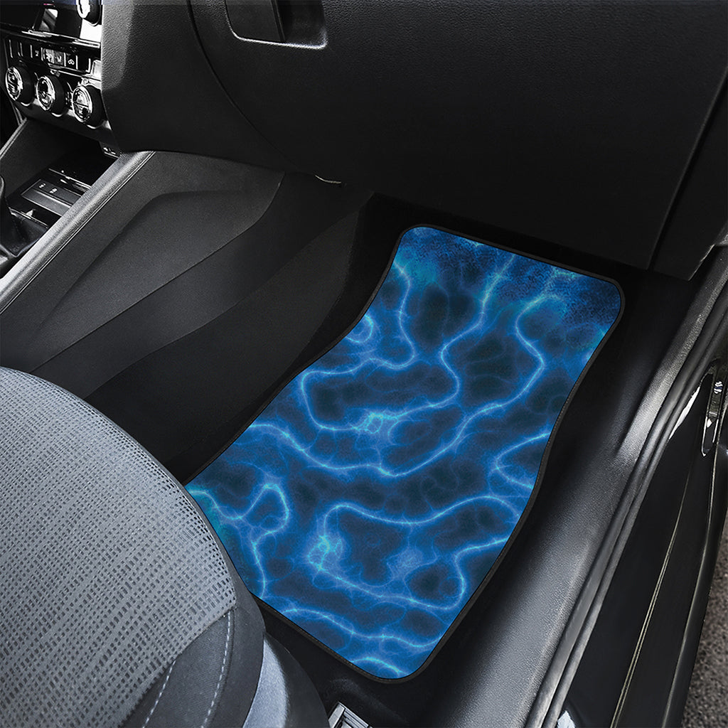Blue Plasma Print Front and Back Car Floor Mats